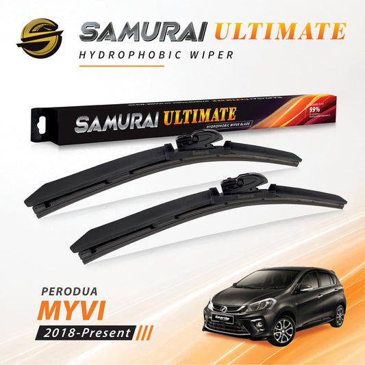 SAMURAI ULTIMATE [Perodua Myvi 2018-Present] Hydrophobic Car Wiper Blade