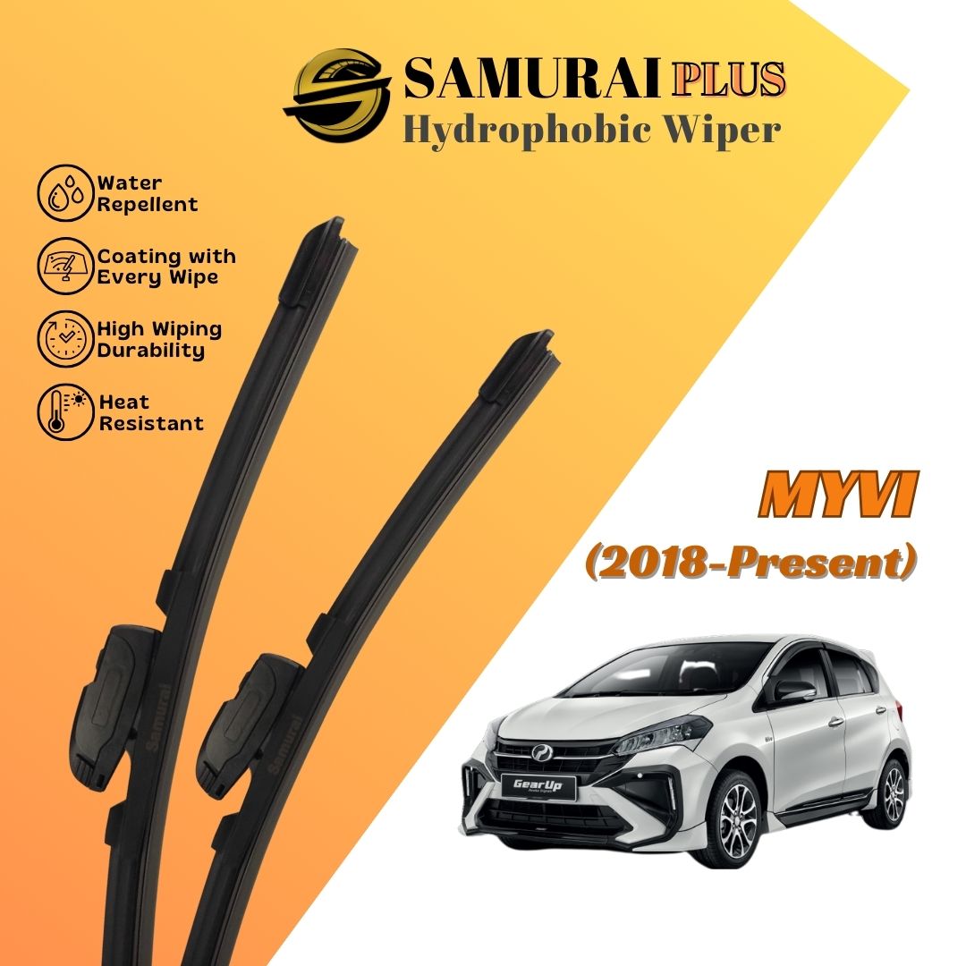SAMURAI PLUS [Perodua Myvi 2018-Present] Hydrophobic Car Wiper Blade