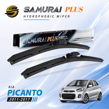 SAMURAI PLUS [Kia Picanto 2011-2017] Hydrophobic Car Wiper Blade