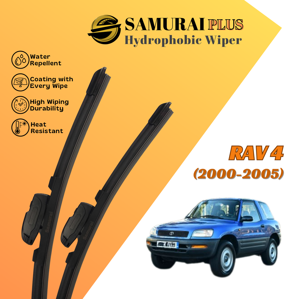 **[Toyota Rav4 2000-2005] SAMURAI PLUS Hydrophobic Silicone Wiper