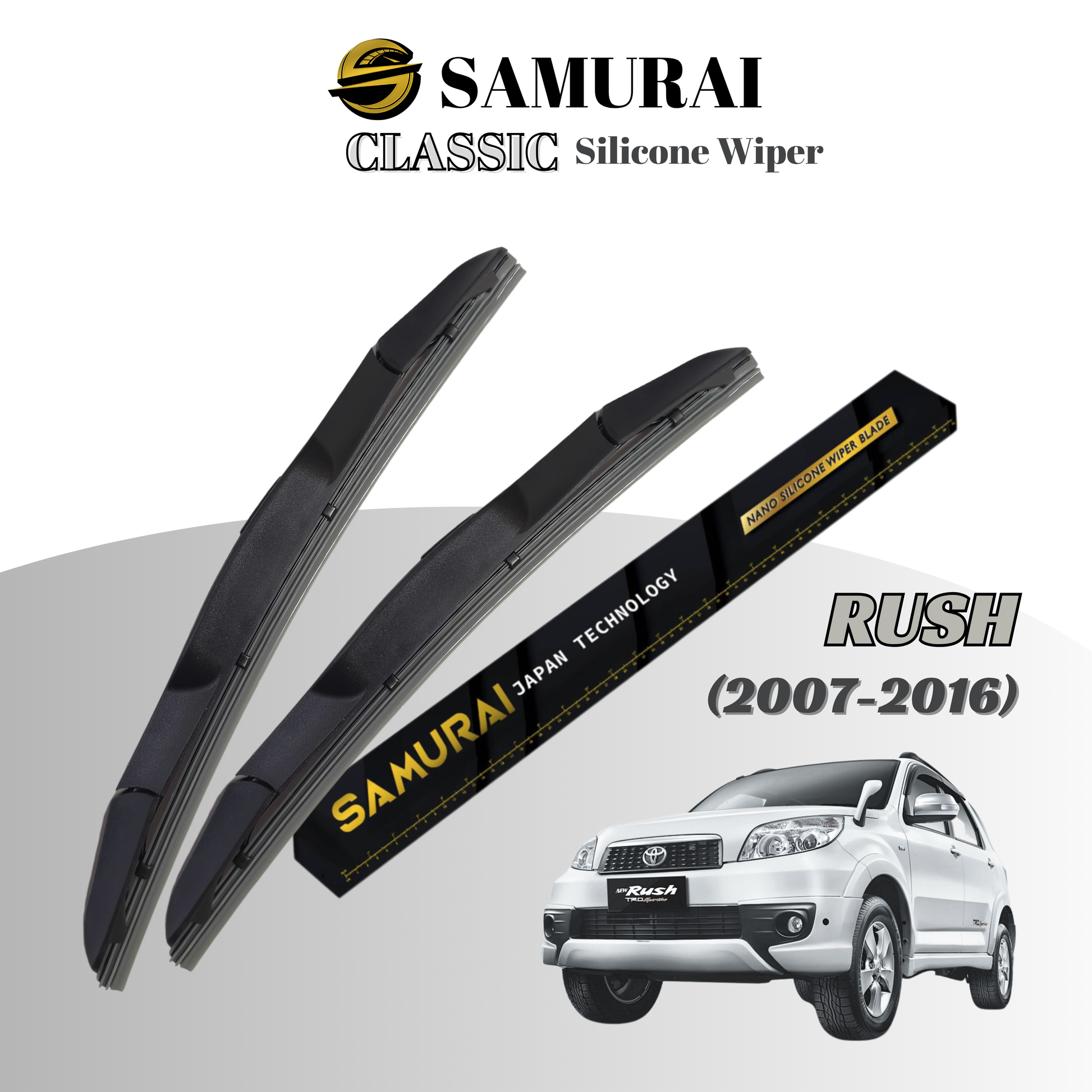 [Toyota Rush 2007-2016] SAMURAI CLASSIC Car Wiper Blade