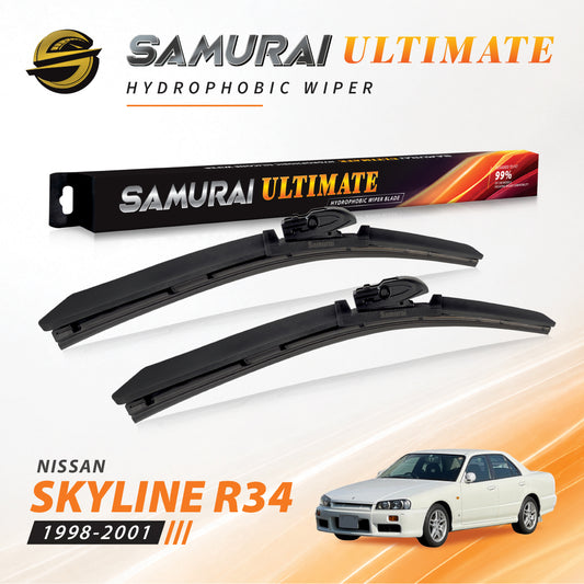 SAMURAI ULTIMATE [Nissan Skyline R34] Hydrophobic Car Wiper Blade