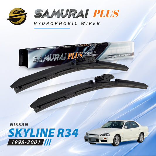 SAMURAI PLUS [Nissan Skyline R34] Hydrophobic Car Wiper Blade