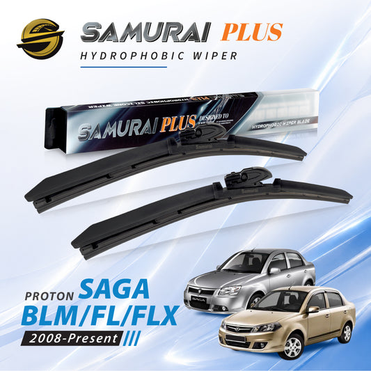 SAMURAI PLUS [Proton Saga BLM/FL/FLX 2008-Present] Hydrophobic Car Wiper Blade