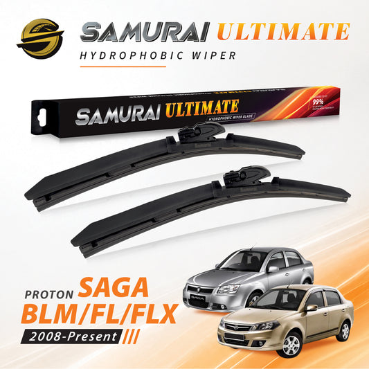 SAMURAI ULTIMATE [Proton Saga BLM/FL/FLX 2008-Present] Hydrophobic Car Wiper Blade