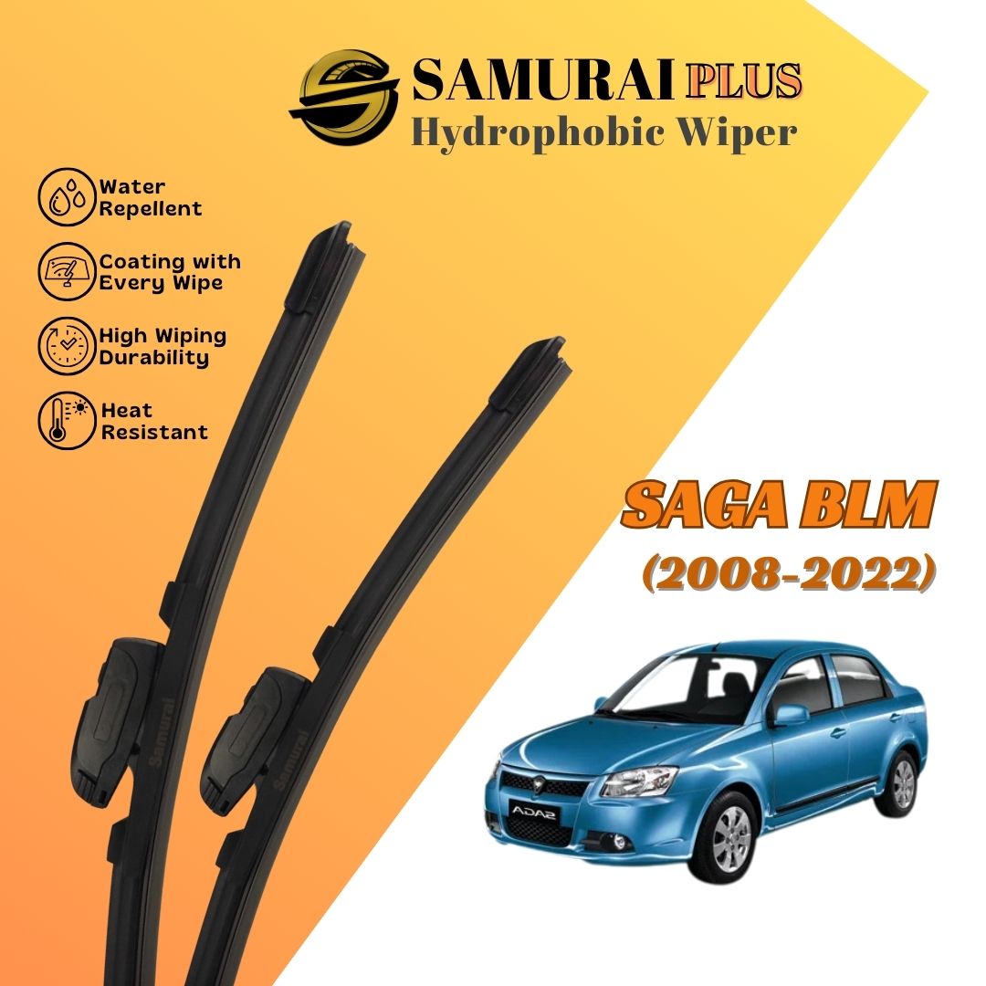 SAMURAI PLUS [Proton Saga BLM 2008-2022] Hydrophobic Car Wiper Blade