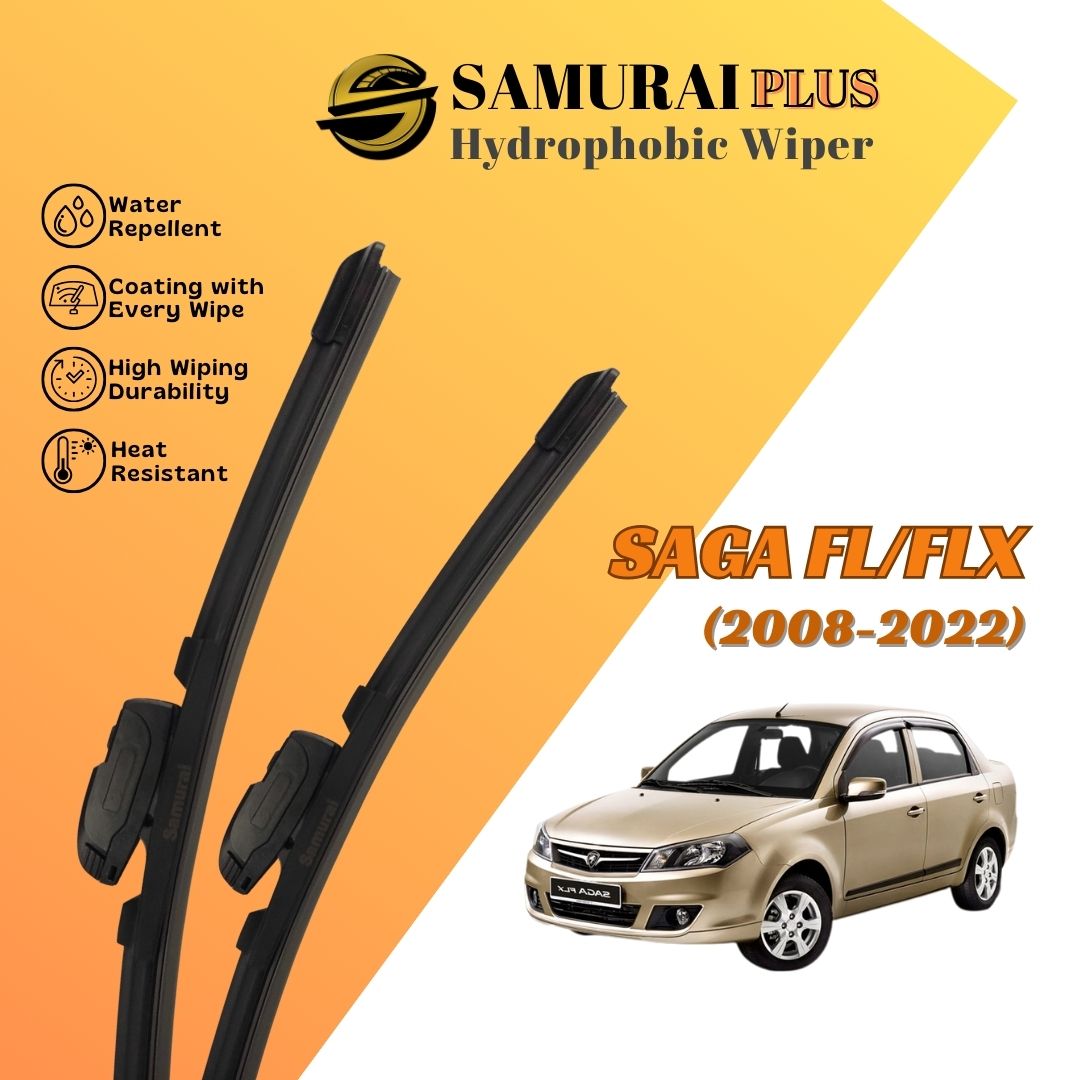 SAMURAI PLUS [Proton Saga FL/FLX 2008-2022] Hydrophobic Car Wiper Blade
