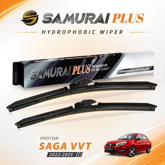 SAMURAI PLUS [Proton Saga VVT 2022-2025] Hydrophobic Car Wiper Blade