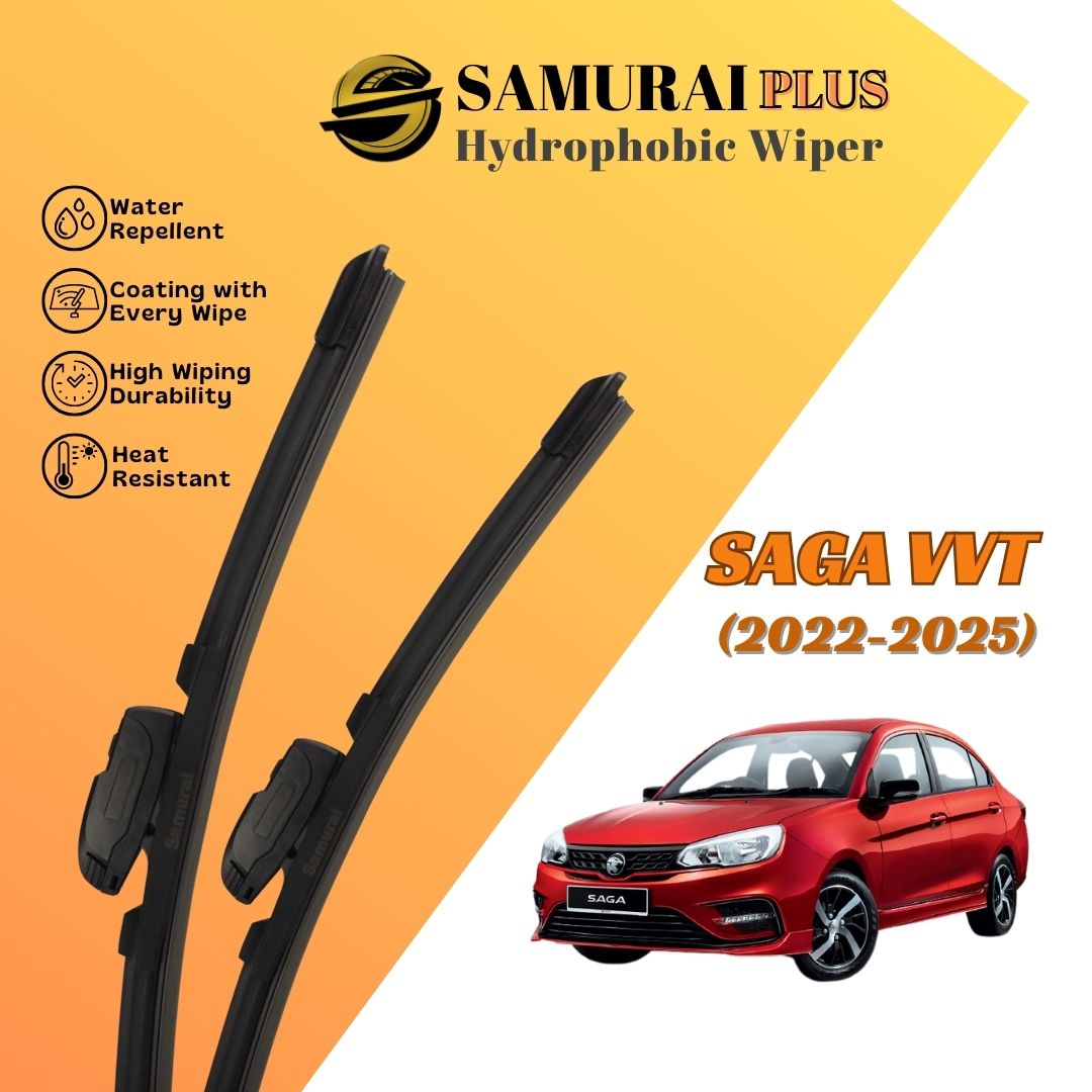 SAMURAI PLUS [Proton Saga VVT 2022-2025] Hydrophobic Car Wiper Blade