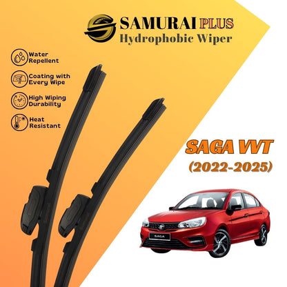 SAMURAI PLUS [Proton Saga VVT 2022-2025] Hydrophobic Car Wiper Blade