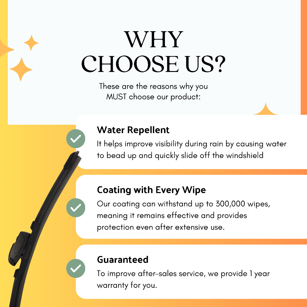 SAMURAI PLUS [Honda Accord 2008-2017] Hydrophobic Car Wiper Blade