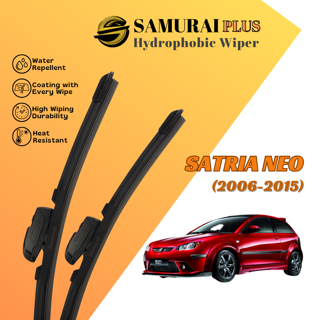**[Proton Satria Neo] SAMURAI PLUS Hydrophobic Silicone Wiper