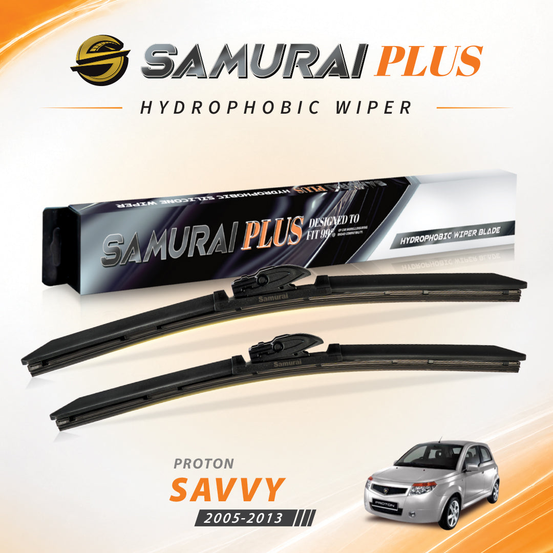 SAMURAI PLUS [Proton Savvy] Hydrophobic Car Wiper Blade