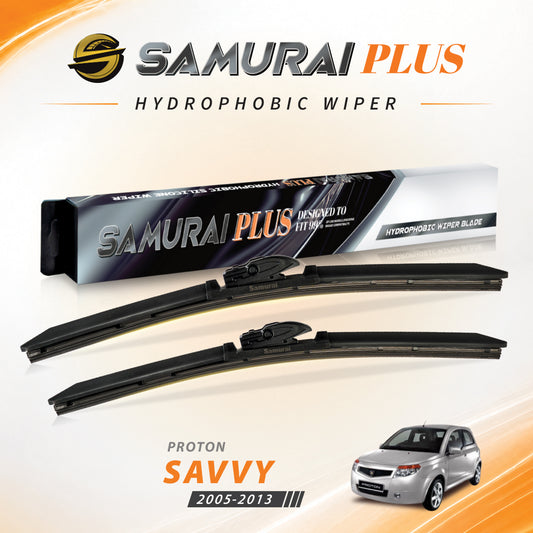 SAMURAI PLUS [Proton Savvy] Hydrophobic Car Wiper Blade