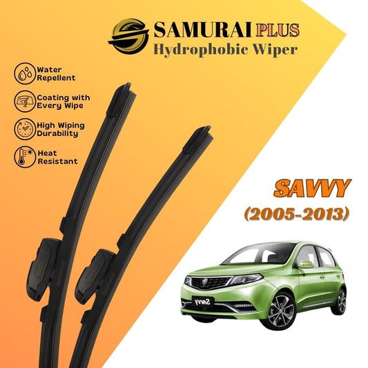 SAMURAI PLUS [Proton Savvy] Hydrophobic Car Wiper Blade