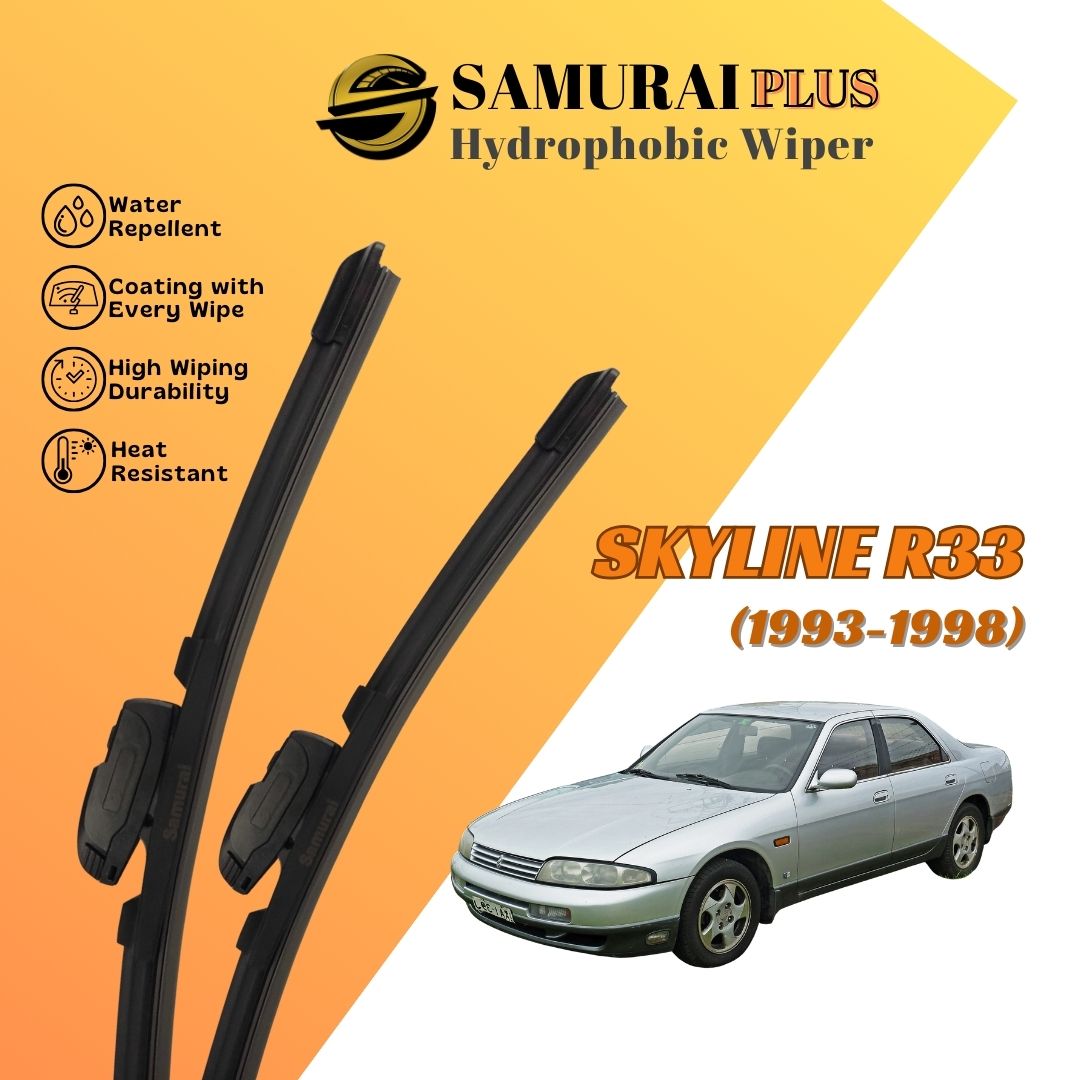 SAMURAI PLUS [Nissan Skyline R33] Hydrophobic Car Wiper Blade
