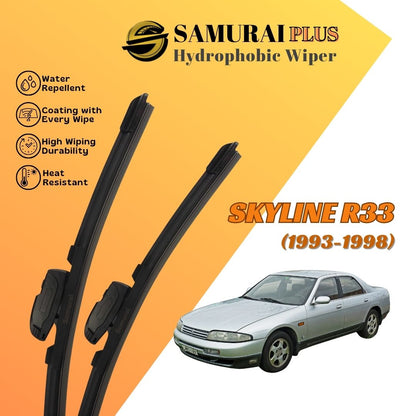 SAMURAI PLUS [Nissan Skyline R33] Hydrophobic Car Wiper Blade