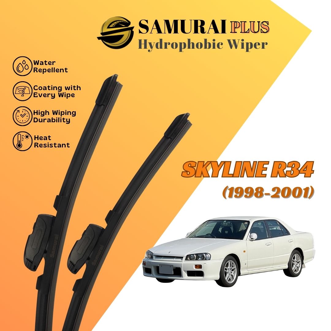 SAMURAI PLUS [Nissan Skyline R34] Hydrophobic Car Wiper Blade