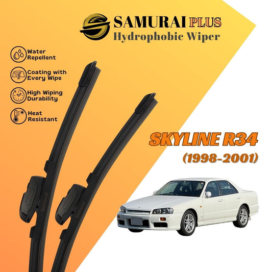 SAMURAI PLUS [Nissan Skyline R34] Hydrophobic Car Wiper Blade