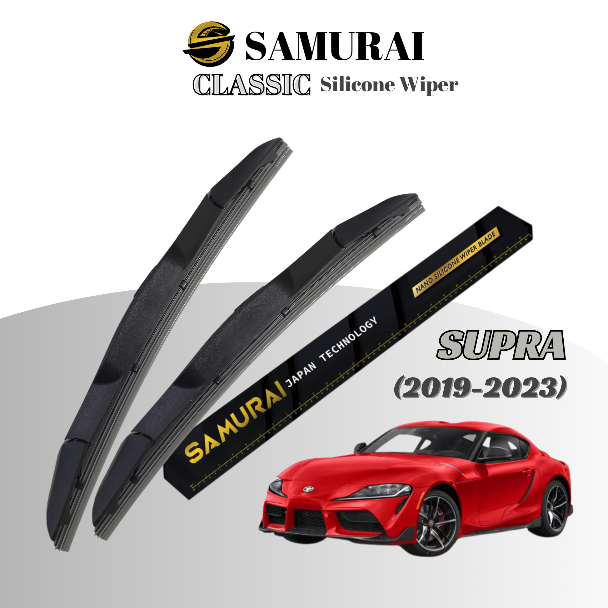[Toyota Supra 2019-2023] SAMURAI CLASSIC Car Wiper Blade