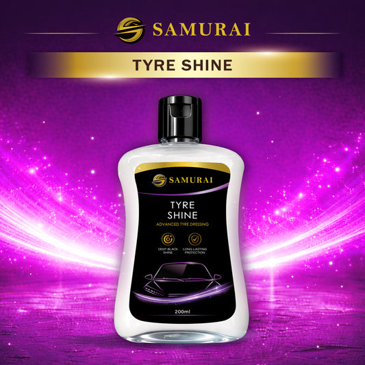 Samurai Tyre Shine 200ml [Car Tire Dressing & Protectant | Long-Lasting Gloss]
