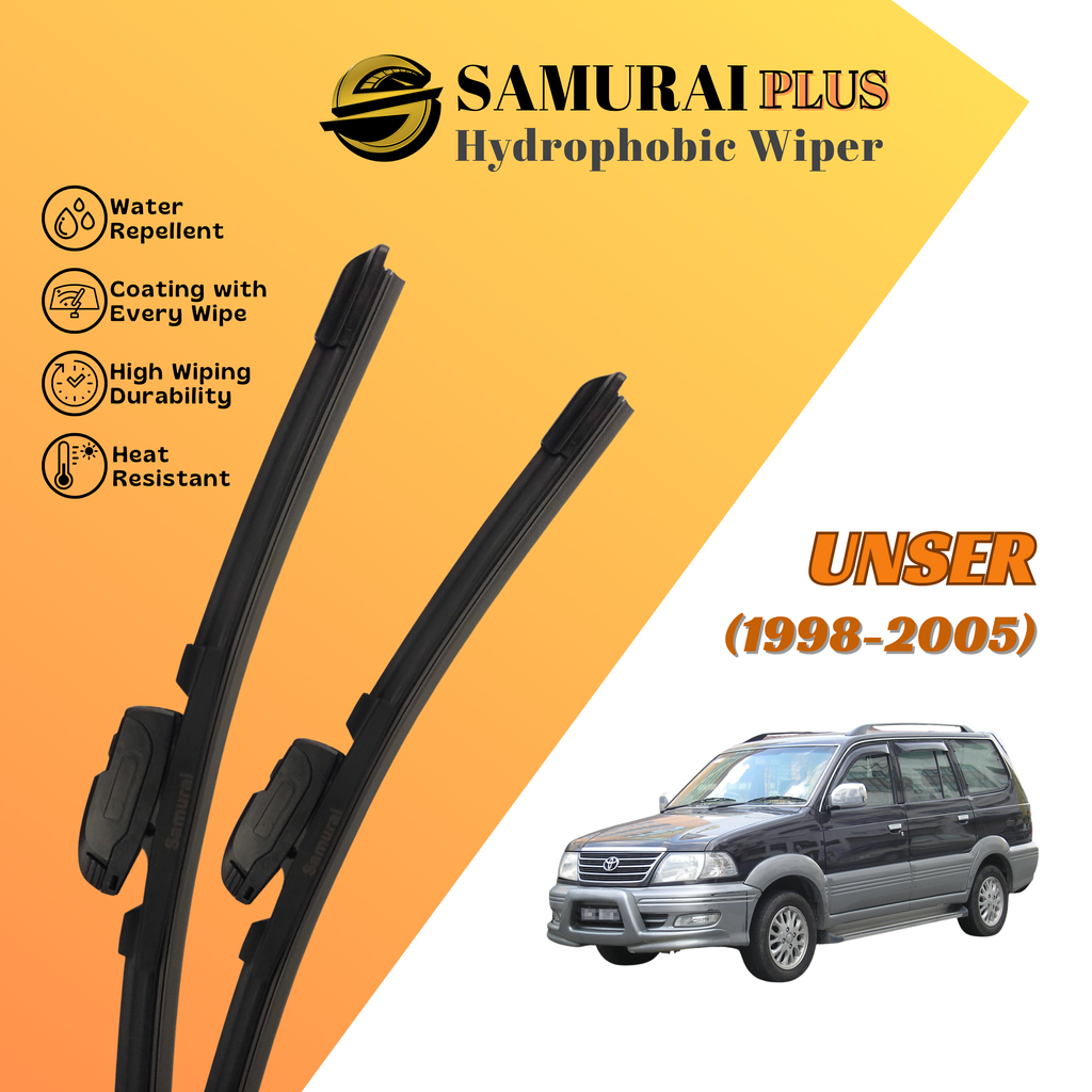 **[Toyota Unser 1998-2005] SAMURAI PLUS Hydrophobic Silicone Wiper