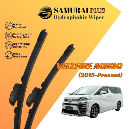 SAMURAI PLUS [Toyota Vellfire AGH30 2015-Present] Hydrophobic Car Wiper Blade