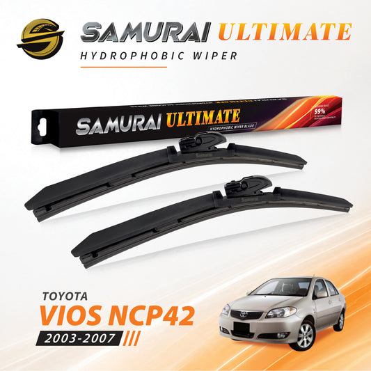 SAMURAI ULTIMATE [Toyota Vios NCP42 2003-2007] Hydrophobic Car Wiper Blade