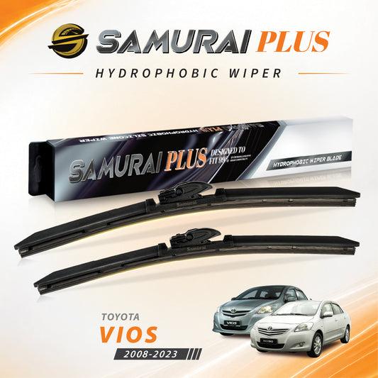 SAMURAI PLUS [Toyota Vios 2008-2023] Hydrophobic Car Wiper Blade