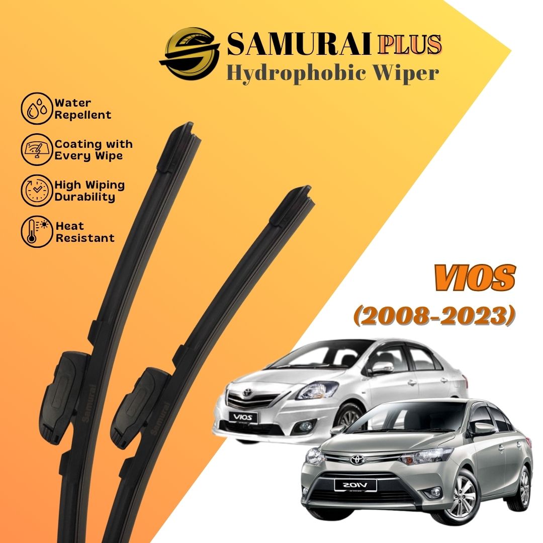 SAMURAI PLUS [Toyota Vios 2008-2023] Hydrophobic Car Wiper Blade