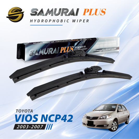 SAMURAI PLUS [Toyota Vios NCP42 2003-2007] Hydrophobic Car Wiper Blade