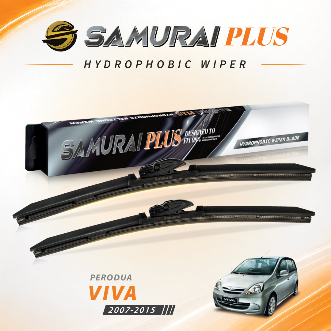 SAMURAI PLUS [Perodua Viva] Hydrophobic Car Wiper Blade
