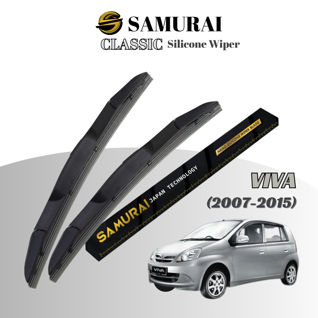 [Perodua Viva] SAMURAI CLASSIC Car Wiper Blade