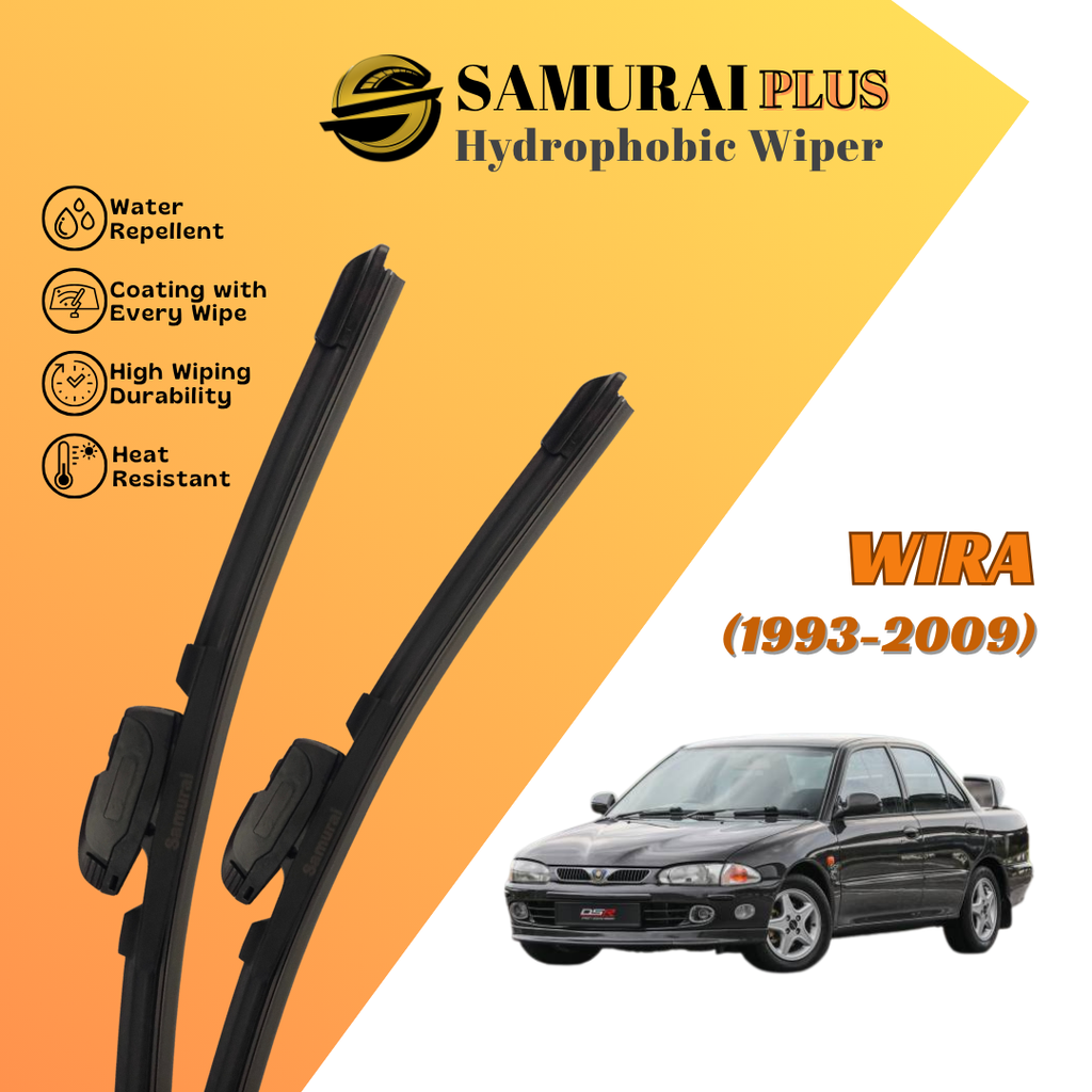 **[Proton Wira] SAMURAI PLUS Hydrophobic Silicone Wiper