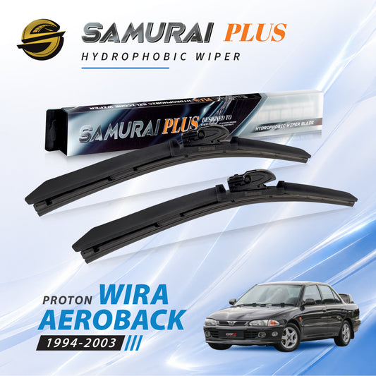 SAMURAI PLUS [Proton Wira Aeroback] Hydrophobic Car Wiper Blade
