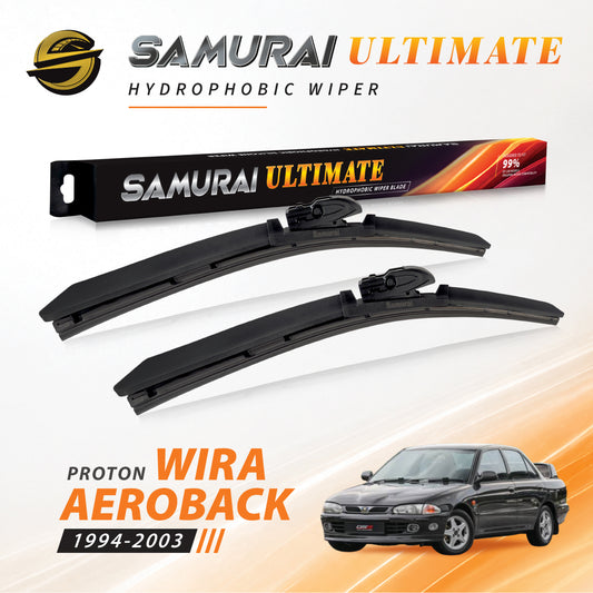 SAMURAI ULTIMATE [Proton Wira Aeroback] Hydrophobic Car Wiper Blade