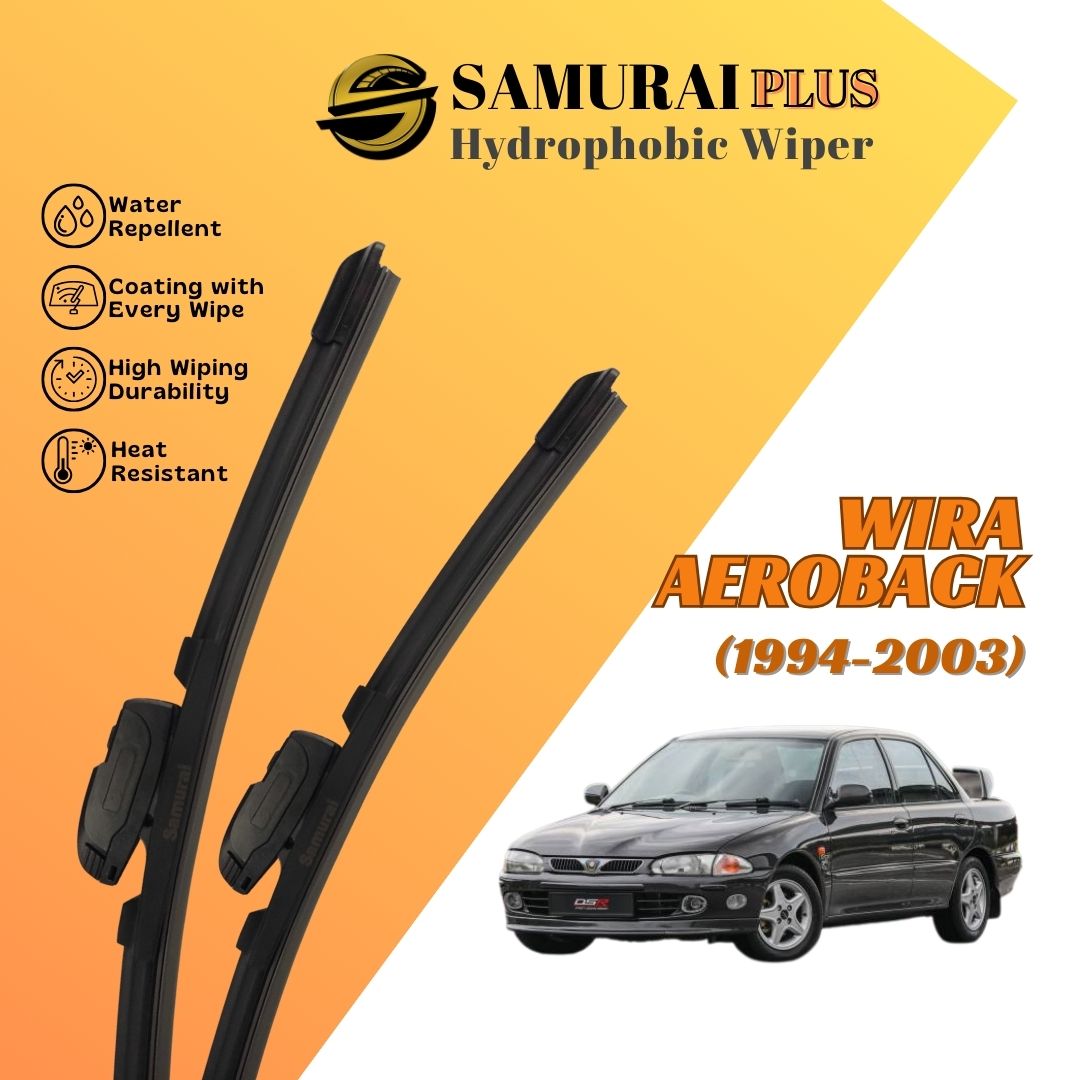 SAMURAI PLUS [Proton Wira Aeroback] Hydrophobic Car Wiper Blade