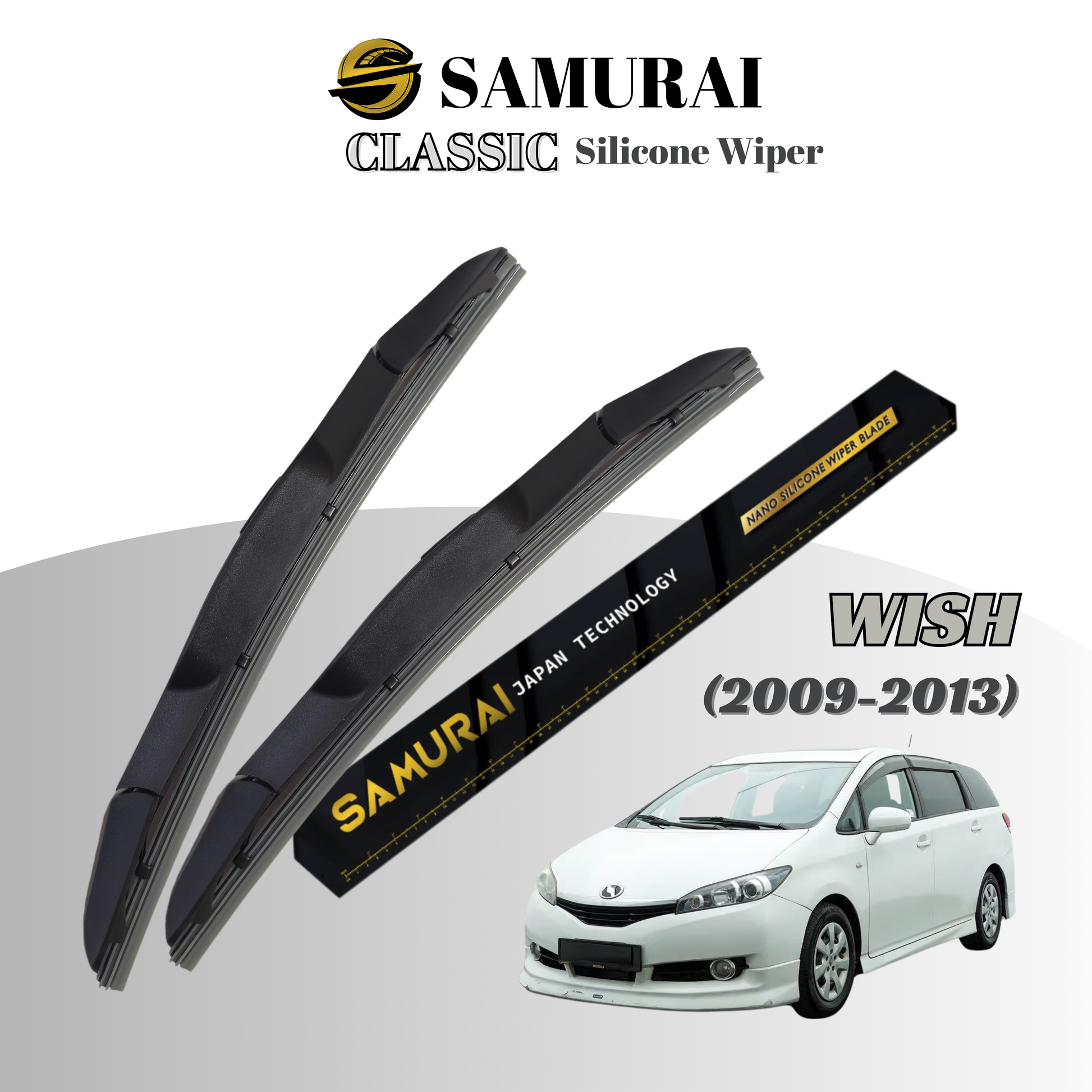 [Toyota Wish 2009-2013] SAMURAI CLASSIC Car Wiper Blade