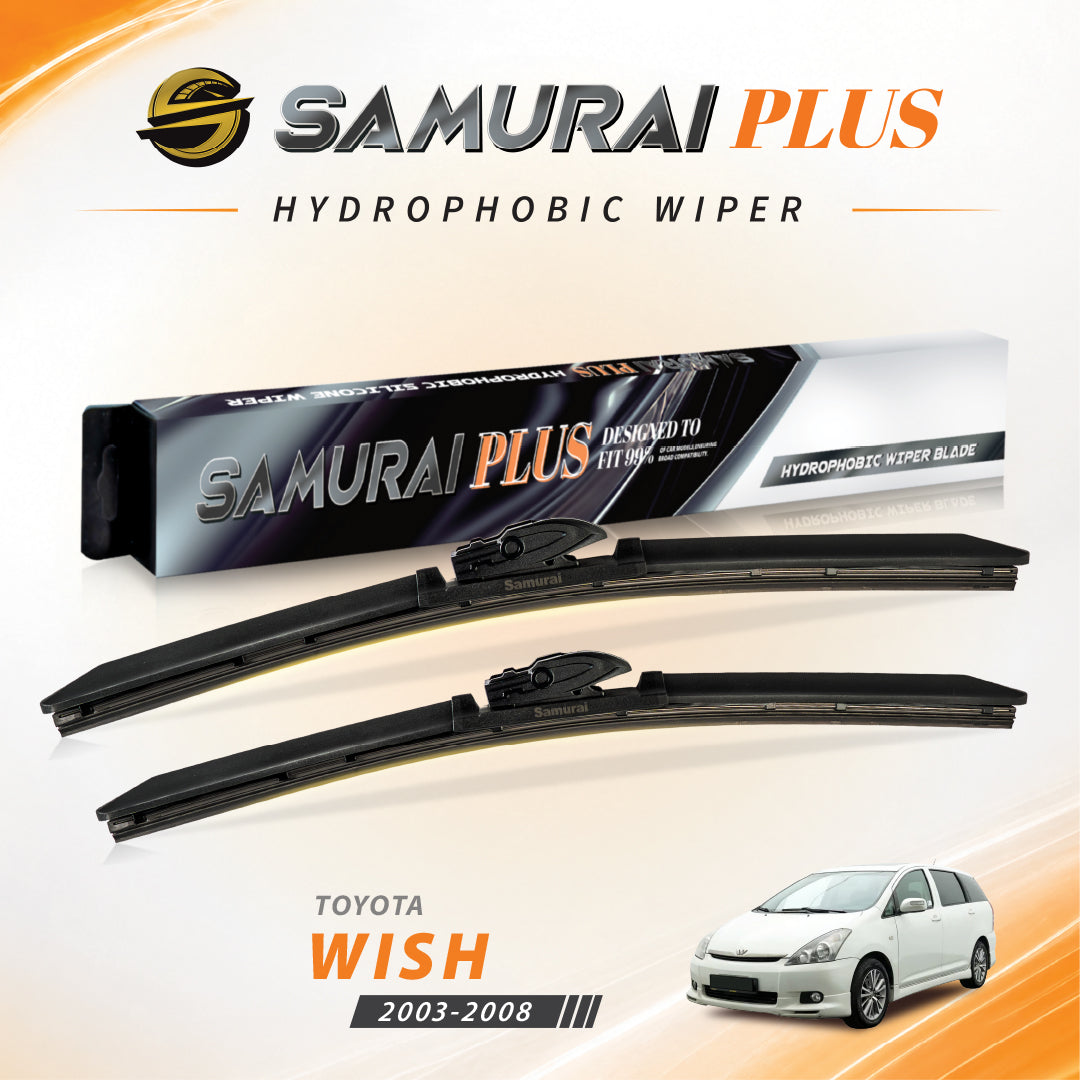 SAMURAI PLUS [Toyota Wish 2003-2008] Hydrophobic Car Wiper Blade