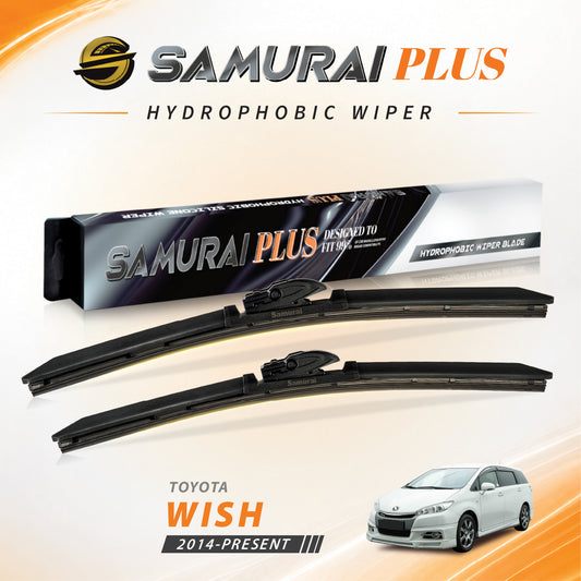 SAMURAI PLUS [Toyota Wish 2014-Present] Hydrophobic Car Wiper Blade