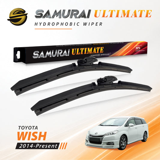 SAMURAI ULTIMATE [Toyota Wish 2014-Present] Hydrophobic Car Wiper Blade